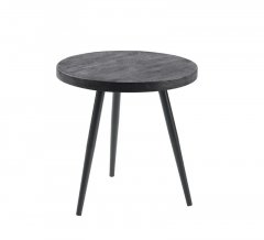 Bijzettafel Fidanza mango black, Ø40 cm