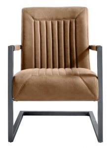 Fauteuil Parantino pocketvering cognac