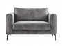 Loveseat Linoza HR-schuim zitting dark grey