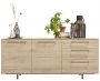 Dressoir Ricco fresh oak melamine, 182x45x78 cm