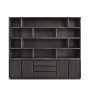 Boekenkast Lavio 210 x 242 black