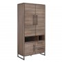 Wandkast Scuro 190 x 93 x 45 Dark Almond