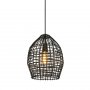 Hanglamp Orcia rotan zwart