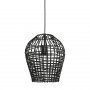 Hanglamp Scarperio rotan zwart