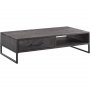 Salontafel Piastra mango deep black 1 lade 1 open vak