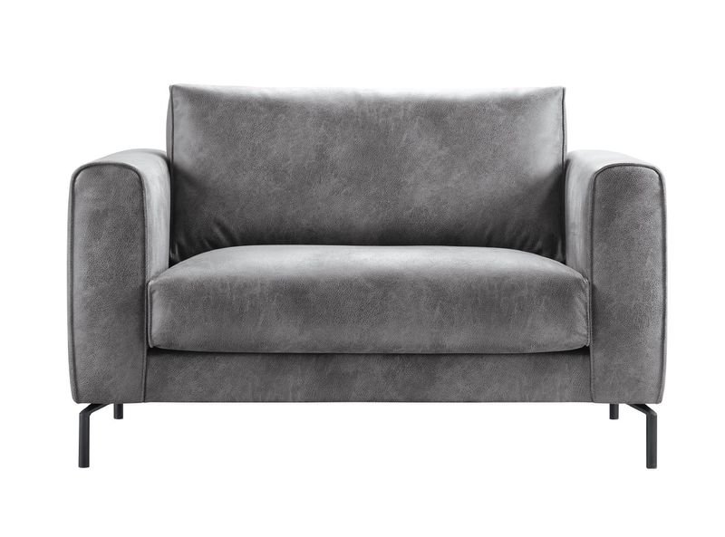 Loveseat Linoza polyether zitting dark grey