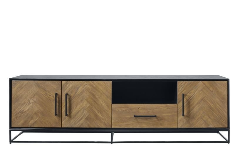 Tv-meubel Veneta 199 x 58 eiken fineer naturel