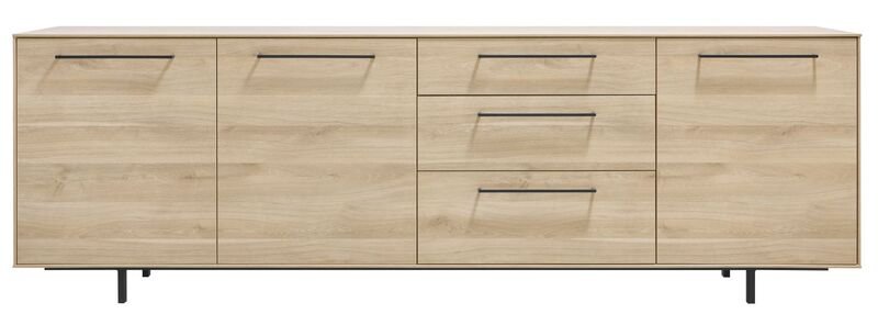 Dressoir Ricco fresh oak melamine, 238x45x78 cm