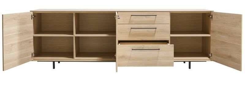 Dressoir Ricco fresh oak melamine, 238x45x78 cm