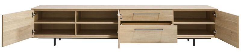 Tv-meubel Ricco fresh oak melamine, 238x45x50 cm