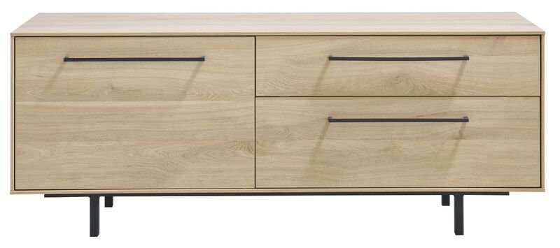 Tv-meubel Ricco fresh oak melamine, 125x45x50 cm