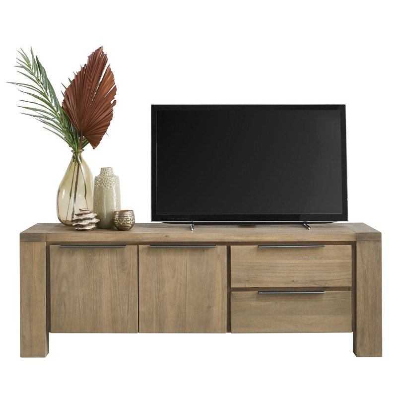 Tv-meubel Valvola 165 x 40 smoked brown