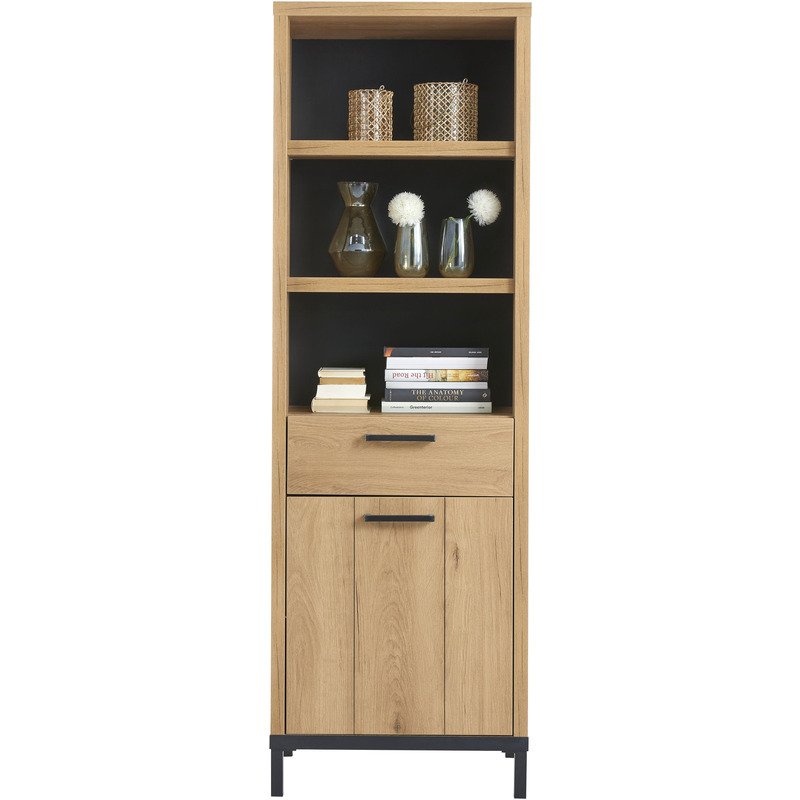 Boekenkast Lamaro Gold Hudson oak