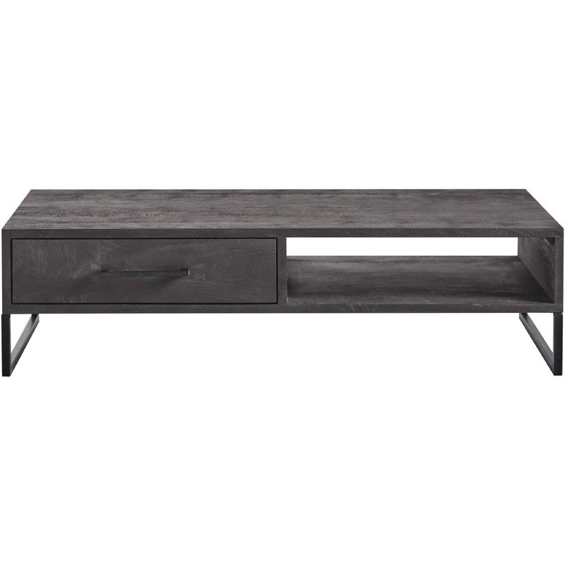 Salontafel Piastra mango deep black 1 lade 1 open vak