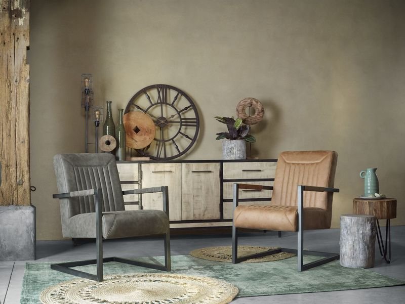 Fauteuil Parantino pocketvering taupe